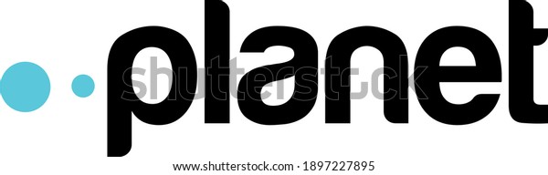 Black White Planet Logo New Brand Stock Vector (Royalty Free ...