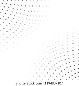 Black and white polka dot pattern. polka dot wave vector illustrator
