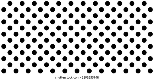 Black and white polka dot pattern. polka dot wave vector