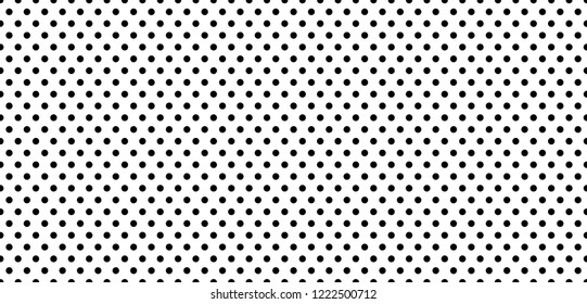 black and white polka dot pattern background vector