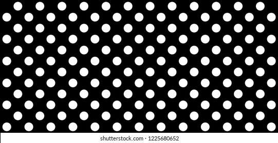 Black and white polka dot pattern. polka dot wave vector