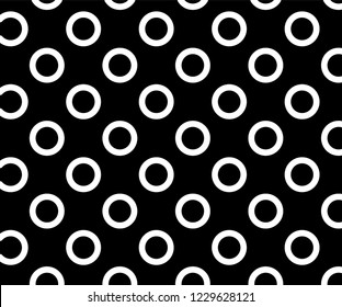 Black and white polka dot pattern. polka dot wave background vector