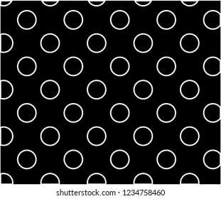 Black and white polka dot pattern. polka dot wave background vector