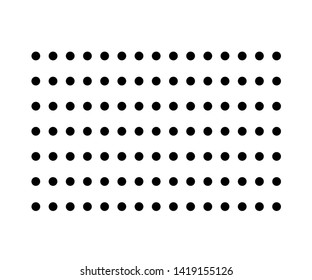 black and white polka dot pattern background. - vector illustration