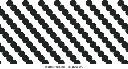 Vetor de padrão de bolinhas preto e branco