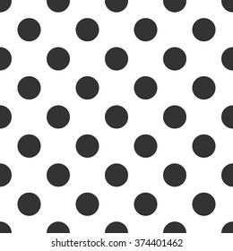 Black White Polka Dot Pattern Vector Stock Vector (Royalty Free ...