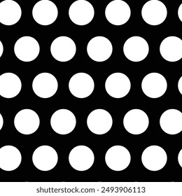 Schwarz-Weiß Polka Dot nahtloses Muster Design