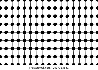Black and White Polka Dot Seamless Pattern – Classic Vector Design for Fabric, Backgrounds, Print, Packaging, and Interior Decor