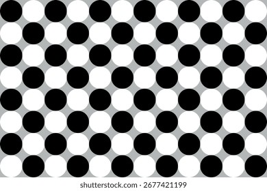Preto e branco Polka ponto padrão sem emenda