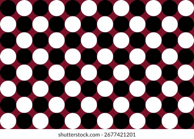 Preto e branco Polka ponto padrão sem emenda