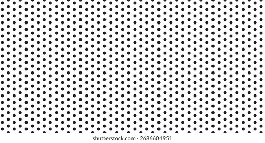 "Fondo de patrón transparente de lunares blancos y negros con puntos circulares perfectos. Textura geométrica simple para proyectos de diseño moderno. Ideal para textiles, Fondos de pantalla y gráficos digitales".