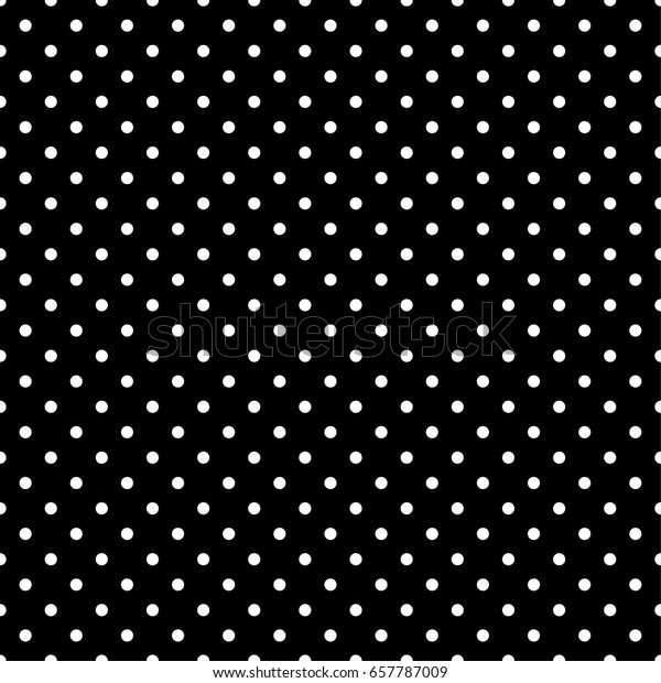 Black White Polka Dot Seamless Background Stock Vector (Royalty Free ...