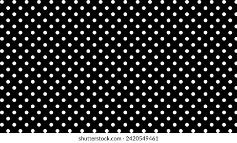 Black and white polka dots background