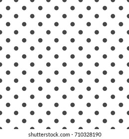 Black and white polka dots pattern. Vector illustration