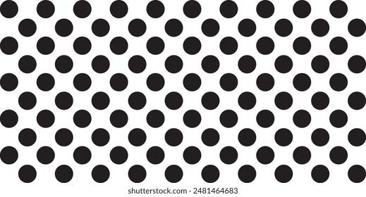 Black white polka dots wallpaper. Dots grid graphic resource. Polkadot background