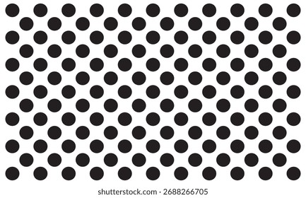 Fondo de patrón de lunares en blanco y negro