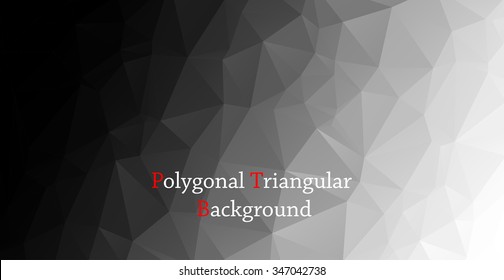 Black and White Polygonal  Background