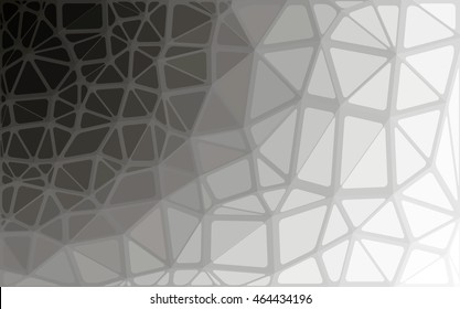 Black and white polygonal background.