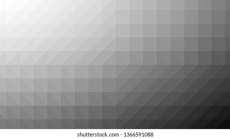 Black and white polygonal mosaic background, vector template for business design in low poly pattern style