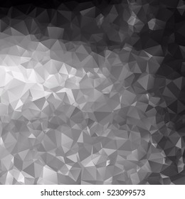 Black and White Polygonal Mosaic Background