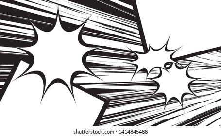 Black and white pop art background. retro vector vintage kitsch illustration drawing. Comic background template design.