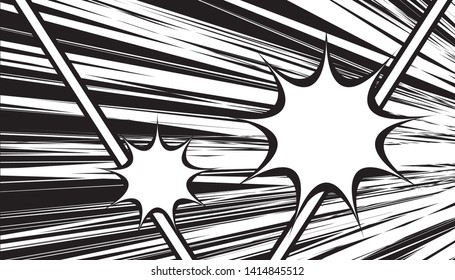 Black and white pop art background. retro vector vintage kitsch illustration drawing. Comic background template design.