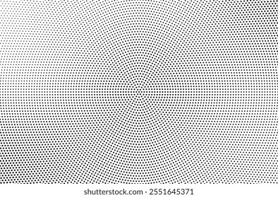 Black and white pop art background with halftone polka dots in retro comic style, vector illustration template eps10