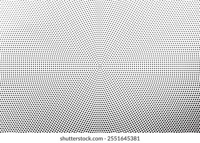 Black and white pop art background with halftone polka dots in retro comic style, vector illustration template eps10