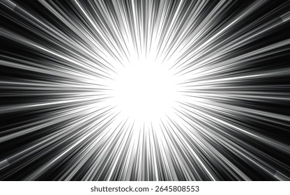 Fondo de cómic de arte pop en blanco y negro. Ilustración vectorial.