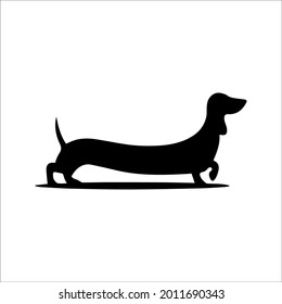 black and white popular vector icon, home pet, dog and cat, dachshund, entrance for
animals is allowed