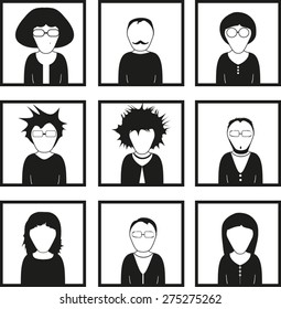 black and white portraits