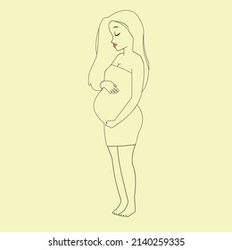 Black and white pregnant girl