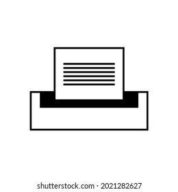 Black and white printer on a white background.
