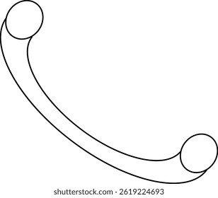 design de ícone de chamada profissional preto e branco