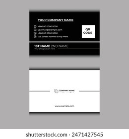 Black And White Professional Business card Design