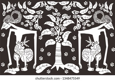 
Black and white puppet motifs, can be one of the batik motifs, batik is a very beautiful work of art on cloth originated from Indonesia