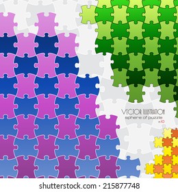 Black and white puzzle eps 10