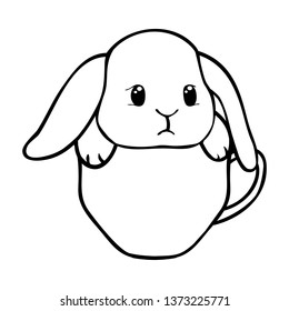1,116 Easter bunny coloring sheet Images, Stock Photos & Vectors ...