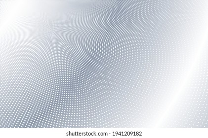 Black and white radial dotted lines, half tone effect background.