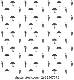 Preto e branco chuvoso dia dobrado guarda-chuva projeto de fundo.