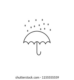 black and white rainy day icon