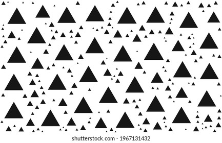 Black And White Random Triangle Pattern