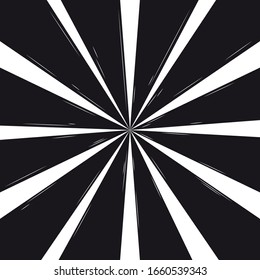 Black and white rays background design illustration