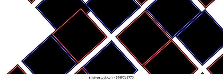 black and white rectangle geometric simple background Abstract geometric seamless vector pattern, Modern geometrical background. Repeated trendy design.