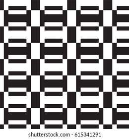 black and white rectangular connected pattern background vector illustration image
