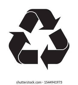 Black And White Recycle Zero Waste Icon