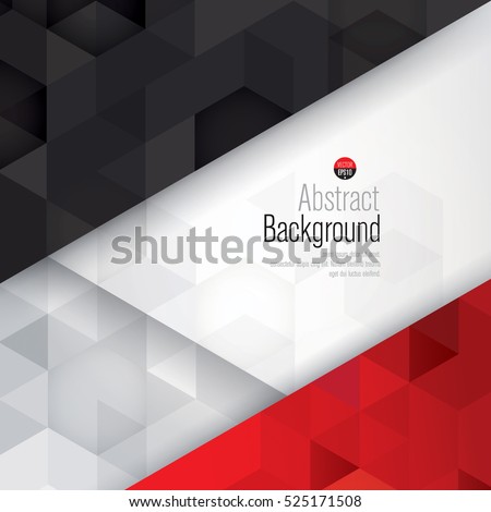 Black, white and red background vector. Can be used in cover design, book design, website background, CD cover, advertising.