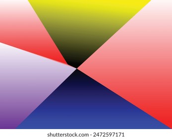 Black, white, red, blue, sky blue, yellow, purple, brown and green  color combination gradient background design.