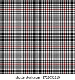 Black, White and Red colors modern tartan plaid Scottish seamless pattern.Texture from plaid, tablecloths, clothes, shirts, dresses, jacket, skirt, paper, blankets and other textile products.