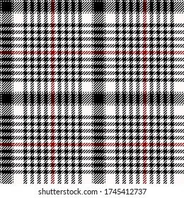 Black, White and red colors modern tartan plaid Scottish seamless pattern.Texture from plaid,tablecloths, clothes, shirts, dresses, jacket, skirt, paper, blankets and other textile products.